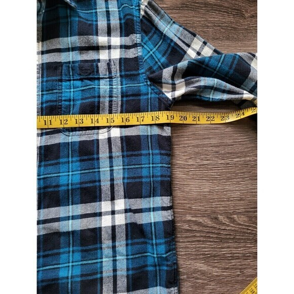 American Eagle Prep Fit, Men's Long Sleeve Button Up Flannel Shirt, Size Small - Picture 5 of 6